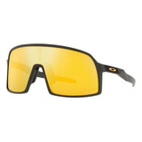 Óculos De Sol Oakley Sport And Performance Sutro S P Armação De Injectado Cor Matte Carbon, Lente 24k De Policarbonato Prizm, Haste Matte Carbon De Injectado - Oo9462