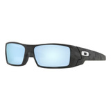 Óculos De Sol Polarizados Oakley Gascan Standard Armação De O Matter Cor Matte Black Camo, Lente Deep Water De Plutonite Prizm, Haste Matte Black Camo De O Matter - Oo9014