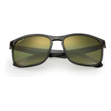 Óculos De Sol Polarizados Ray-ban Lentes De Sol Chromance Standard Armação De Náilon Cor Gloss Grey, Lente Green De Plástico Espelhada/chromance, Haste Gloss Grey De Náilon - 0rb4264