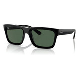 Óculos De Sol Ray Ban Warren Black Rb4396 667771 57 Cor Preto Cor Da Armação Preto Cor Da Haste Preto Cor Da Lente Verde