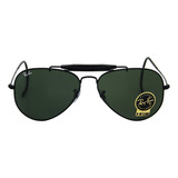 Óculos De Sol Ray-ban Aviator Outdoorsman Rb3029 Preto