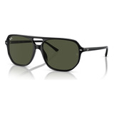 Óculos De Sol Ray-ban Bill One Rb2205 901/31 60 Preto Lente Verde