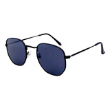 Óculos De Sol Unissex Hexagonal Uv400 Masculino Feminino