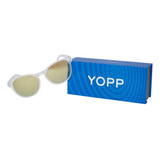 Óculos De Sol Yopp Polarizado Uv400 Redondinho Pingo De Mel