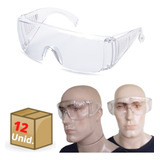 Oculos Epi Segurança Proteçao Uv Ca Sobrepor Incolor Kit 12