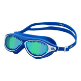 Óculos Infantil Tipo Máscara Kidshark Azul Espelhado Speedo