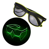 Óculos Led Neon Lente Escura Rave Balada Festa Djs 20386