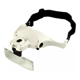 Oculos Lupa Cabeça 5 Lentes Aumento Luz Led