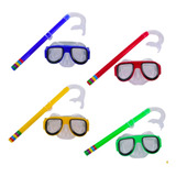 Óculos Máscara Para Mergulho C/ Snorkel Kit Infantil Natação