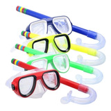 Óculos Máscara Para Mergulho C/ Snorkel Kit Infantil Natação