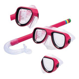 Óculos Mergulho Snorkel Infantil Juvenil Silicone