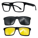 Oculos Mormaii Swap Ng 6097 6098 Preto + Clipon Cinza + G15