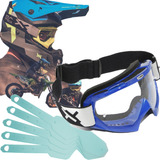 Oculos Motocross Enduro Trilha Transparente Tear