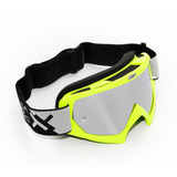 Oculos Motocross Mattos Racing Combat Amarelo Fluo Espelhado