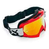 Oculos Motocross Mattos Racing Combat Vermelho Espelhado