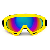 Oculos Motocross Proteção Trilha Esqui Neon Lente Espelhada