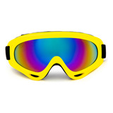 Oculos Motocross Proteção Trilha Esqui Neon Lente Espelhada