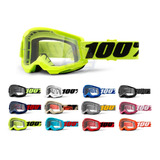 Óculos Motocross Trilha Enduro Downhill 100% Strata 2 2021