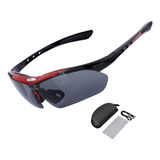 Oculos Para Ciclismo Bike Proteção Uv400 Cislitas Mtb Speed Cor Da Armação Vermelho Com Lente Fumê