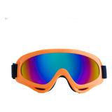 Óculos Proteção Laranja Snowboard Motocross Lente