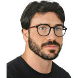 Óculos Redondo Armação Modern Gamer Anti Luz Azul Oval Retro