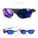 Oculos Sol Lupa Masculino Azul Proteção Uv Praia Acetato Qualidade Premium Presente Moda Casual