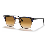 Óculos Sol Ray-ban Clubmaster Classic Marrom Rb3016 1256/51