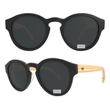 Óculos Solar Hb Buzz Matte Black/wood Polarized Gray Origin