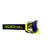 culos Trilha Enduro Moto Rider Mx Lente Espelhada Tear Off Cor Da Armao Flor