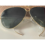 Óculos Vintage Ray Ban Modelo Aviator Armação Dourada