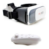 Óculos Vr Box 2.0 Realidade Virtual Controle Filmes Jogos