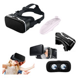 Óculos Vr Realidade Virtual 3d S/fio Controle Btf Cardboard