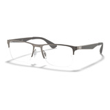 Óculos De Grau Ray Ban Matte Gunmetal Rx6335 2855-56