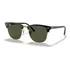 Óculos De Sol - Ray-ban - Clubmaster - Rb3016 W0365 55 Cor Da Armação Preto Sobre Ouro Cor Da Haste Preto Sobre Ouro Cor Da Lente Verde Desenho Quadrado