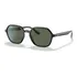 Óculos De Sol - Ray-ban - Rb4361 601/71 52 Armação Preto Haste Preto Lente Verde Desenho Irregular