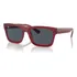 Óculos De Sol - Ray-ban - Rb4396 667987 57 Cor Da Armação Vermelho/transparente Cor Da Haste Vermelho/transparente Cor Da Lente Cinza-escuro Desenho Retangular