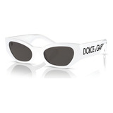 Óculos De Sol Dolce & Gabbana Dg6186 331287 52 Cor Branco Cor Da Armação Branco Cor Da Haste Branco Cor Da Lente Cinza Desenho Ocean