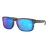 Óculos De Sol Polarizados Oakley Holbrook Tamanho Standard Armação Matte Black Tortoise Y Lente Sapphire