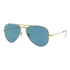 Óculos De Sol Polarizados Ray-ban Aviator Classic Tamanho Large Armação Polished Gold Y Lente Blue