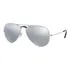 Óculos De Sol Polarizados Ray-ban Aviator Mirror Tamanho Standard Armação Polished Silver Y Lente Silver