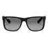 Óculos De Sol Polarizados Ray-ban Justin Classic Rb4165l Standard Armação De Náilon Cor Matte Black Lente Grey De Policarbonato Degradada Rb4165