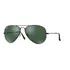 Óculos De Sol Ray Ban Aviator Large Metal L2823 58 14 3n Cor Verde Cor Da Armação Preto-brilho Cor Da Lente Preto