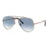 Óculos De Sol Ray-ban Aviator New Aviator Tamanho Large Armação Polished Rose Gold Y Lente Blue