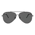 Óculos De Sol Ray-ban Aviator Reverse Preto Rbr0101s002/gr62 Lente Cinza-escuro