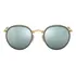 Óculos De Sol Ray-ban Round Folding Tamanho Standard Armação Polished Gold Y Lente Silver