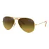 Óculos De Sol Ray-ban Solar Rb3025l Tamanho Small Armação Polished Gold Y Lente Brown