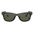Óculos De Sol Ray-ban Wayfarer Classic Large Armação E Haste De Acetato Cor Polished Black, Lente Green De Cristal Clássica - Rb2140
