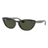Óculos De Sol Ray-ban Wayfarer Nina Tamanho Médio Armação Polished Black Y Lente Green