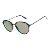 Óculos De Sol Unissex Bob Marley Redondo Verde Chilli Beans