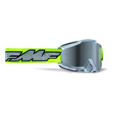 Óculos Fmf Powerbomb Rocket Silver Lime Espelhado Lj